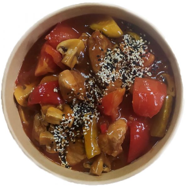 Pork in sweet and sour sauce